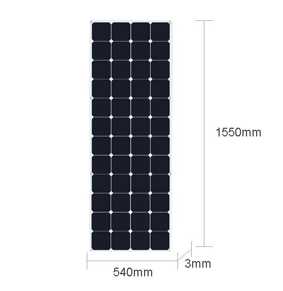48 cells 12 by 4 array flexible and portable 170W monocrystalline Solar Panel.jpg
