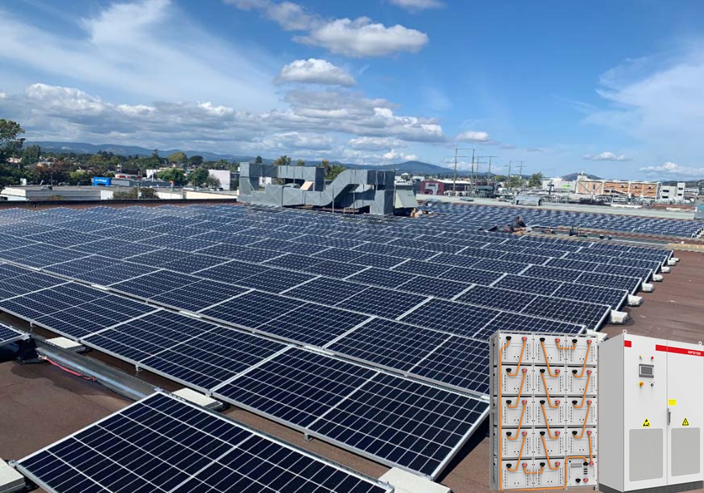 100kw 107kwh solar system hybrid storage battery indonisia